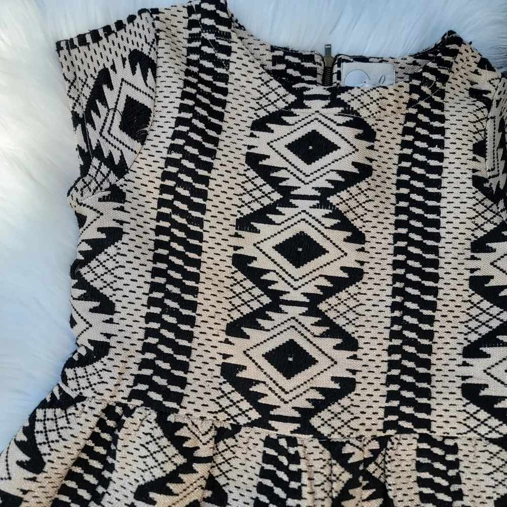 Peek Aztec Print Dress L 10